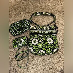 Vera Bradley Triple Zip Hipster & accessories - Retired Pattern Lucky You